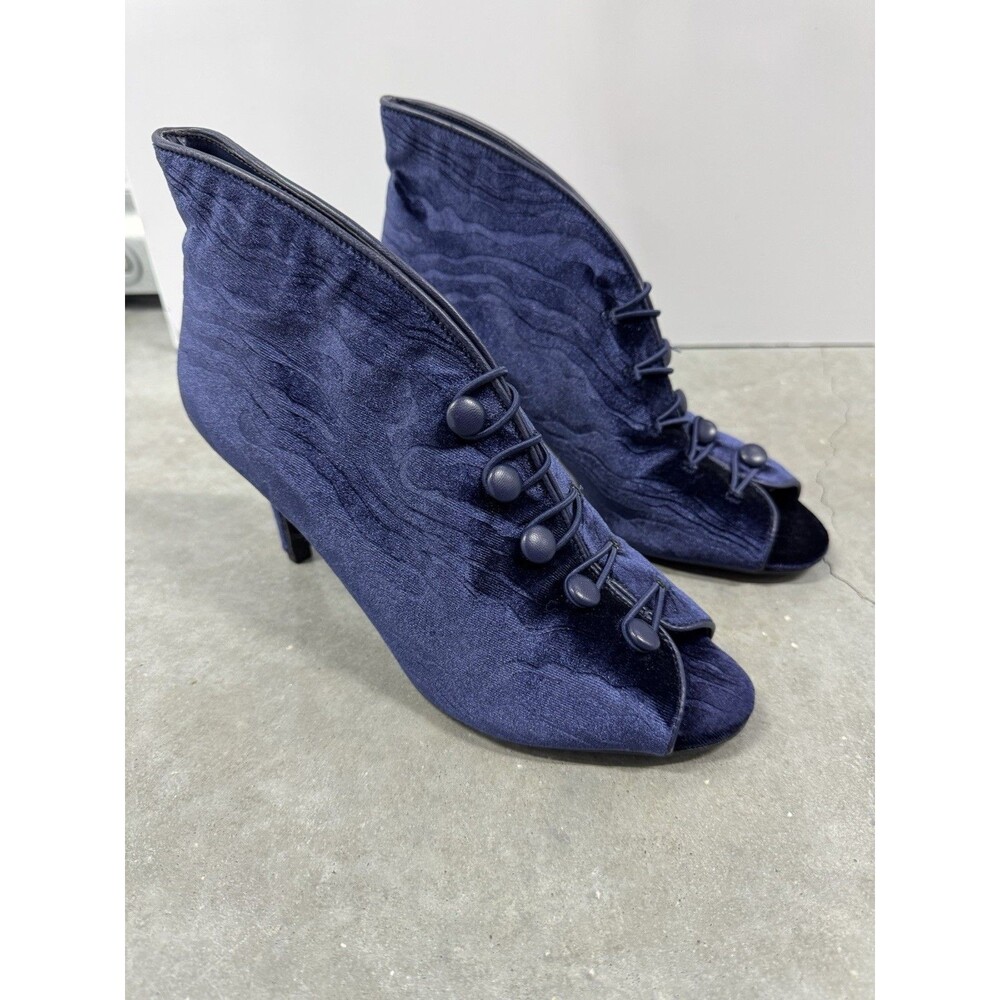 IMPO Women's VASSAR BOOTIES MIDNIGHT BLUE OPEN Toe  Size 8/12 - Picture 3 of 10